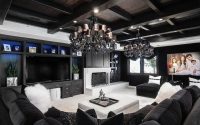 Bachelor interior masculine penthouse decorating contemporary denis minimalista graphite nextluxury artemide tons cinza melampo roomaholic sectional digsdigs wall homeadore touches