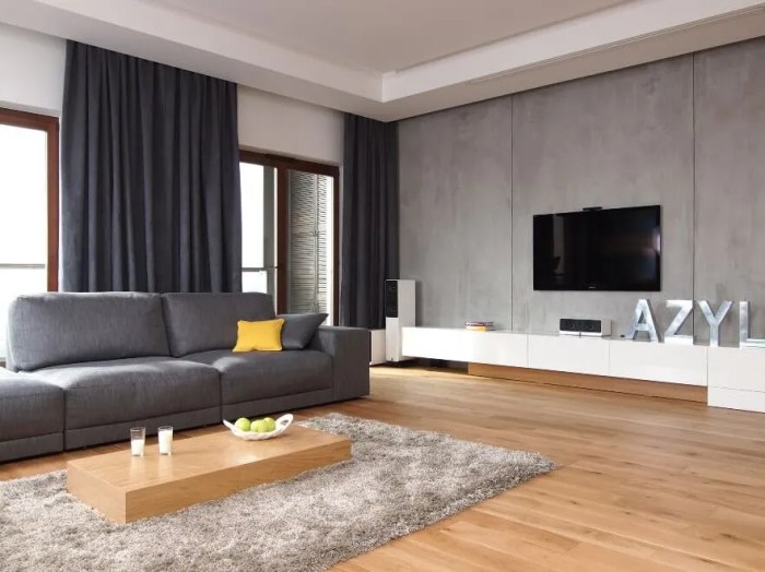 Wohnzimmer modern einrichten grau