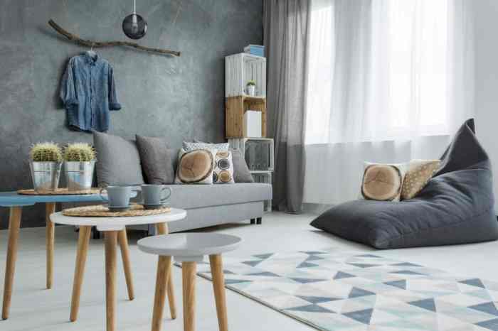 Wohnzimmer modern sitzsack