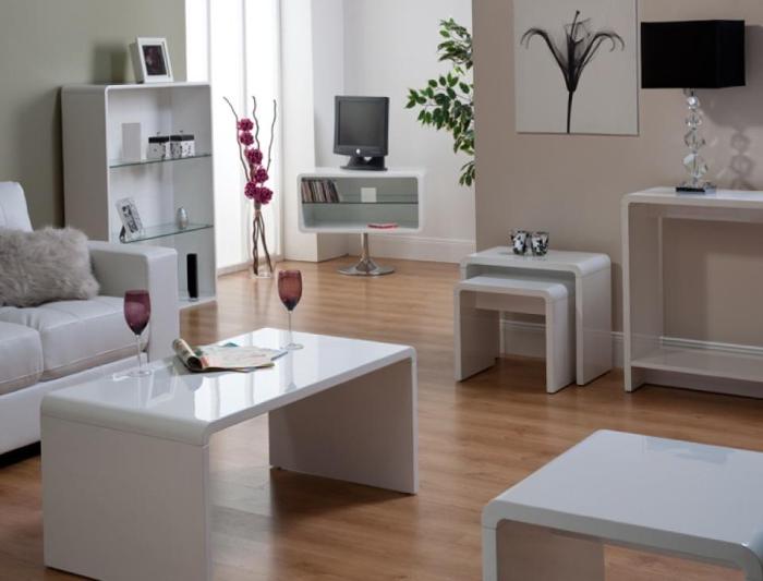 Wohnzimmer möbel beige hochglanz