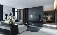 Wohnzimmer modern grau weiss